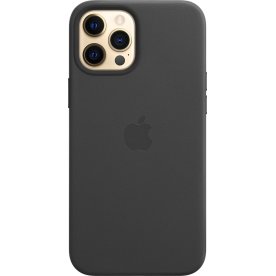 Apple læder etui til iPhone 12 Pro Max, sort
