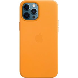 Apple læder etui til iPhone 12 Pro Max, orange