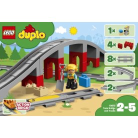 LEGO Duplo Town 10872 Togbro og spor, 2-5 år