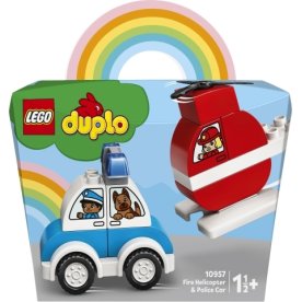 LEGO DUPLO 10957 Brandhelikopter og politibil, 1½+