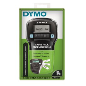 Dymo LabelManager 160 med 3 ruller tape