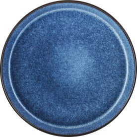 Bitz Gastro tallerken sort/blå, Ø 27 cm