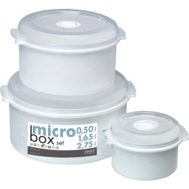 Microbokssæt 3 stk. | 0,5 L | 1,65 L | 2,75 L