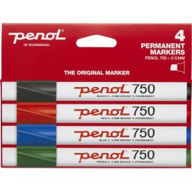 Penol 750 Permanent Marker | 4 farver