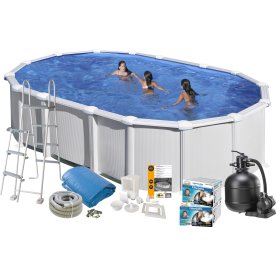 Pool Basic, 7.3 x 3.75 x 1.32 m, 28217 l, hvid