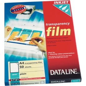 Dataline transparent film, A4 / 100 mic / 50 ark