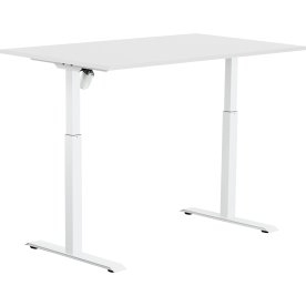 Sun-Flex II hæve/sænkebord, 140x80, Hvid/hvid