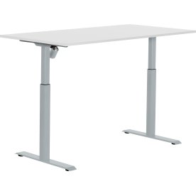 Sun-Flex II hæve-/sænkebord, 151x80, Hvid/grå