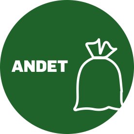 DropBucket Affaldspiktogram Ø25 cm selvklæb, Andet