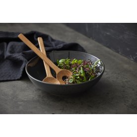 Bitz salatskål & salatbestik, sort/sort