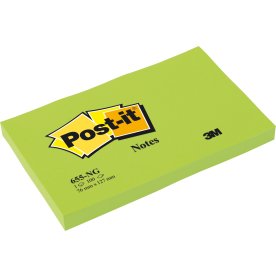 Post-it Notes | 76x127 mm | Neon grøn