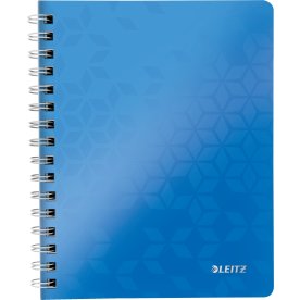 Leitz WOW Spiral Notesbog | A5 | Linjeret | Blå