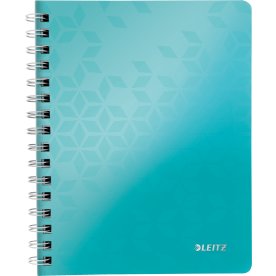 Leitz WOW Spiral Notesbog | A5 | Linjeret | Isblå