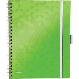 Leitz WOW Mobile Notesbog | A4 | Kvadreret | Grøn