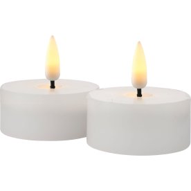 Sirius Sille LED Fyrfadslys, Ø4 cm, Hvid, 2 stk.