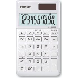 Casio SL-1000SC bordregner, hvid