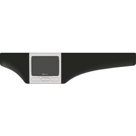 Optapad original ergonomisk mus, sort/sølvgrå