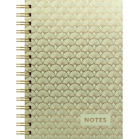 Burde Notesbog | Spiral | A5 | Linjeret | Art Deco