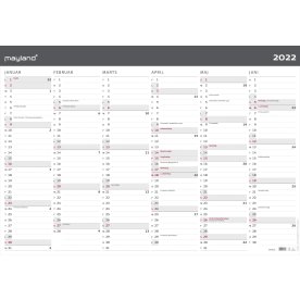 Mayland 2022 Kæmpekalender i papir | 2x6 mdr.