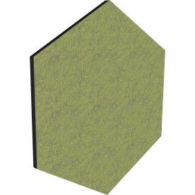 Honey EcoSUND 60x52x2 cm, Sort kerne/grøn Hush