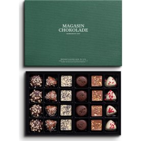 Magasin Grøn Gaveæske m/dessertchokolade, 24 stk