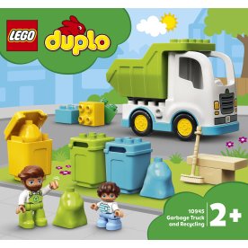 LEGO DUPLO Vehicles 10945 Skraldebil & genbrug, 2+