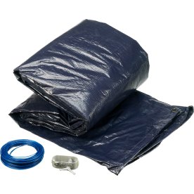 Poolcover Winter med Wirelock 4,9 x 3,60 m