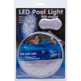 LED pool lampe med magnet