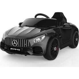 El-drevet Mercedes AMG GT børnebil, 12V, sort