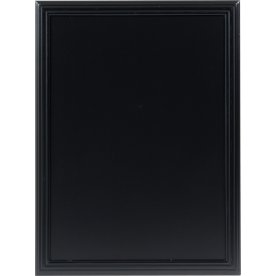 Securit Kridttavle 76x56 cm, sort træ m. struktur