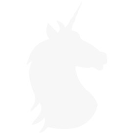 Securit Silhouette Unicorn Kridttavle, hvid