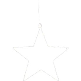 Liva stjerne, 40 LED, Ø30 cm, hvid