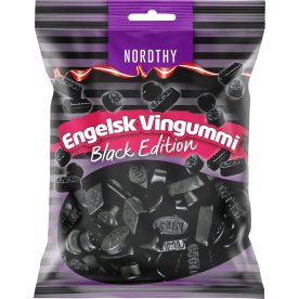 Engelsk Vingummi Black Edition, 300 g