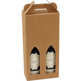 Vinæske | 2 flasker | Brun