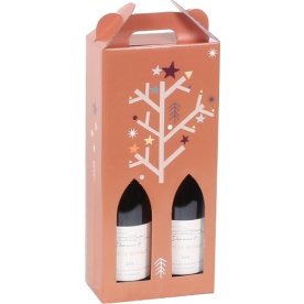 Vinæske | 2 flasker | Juletræ