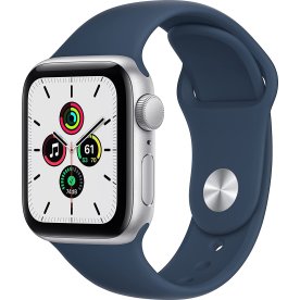 Apple Watch SE 2021 GPS, 40mm, sølv, sport