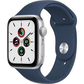 Apple Watch SE 2021 GPS, 44mm, sølv, sport