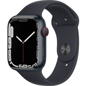 Apple Watch Series 7 (GPS+4G), 45mm, midnat, sport