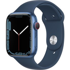 Apple Watch Series 7 (GPS+4G), 45mm, blå, sport