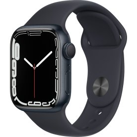 Apple Watch Series 7 GPS, 41mm, midnat, sport