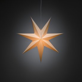 Papirstjerne, Hængende, Ø60 cm, Hvid