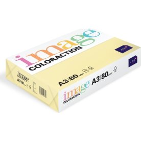 Image Coloraction A3, 80g, 500ark, Pale yellow