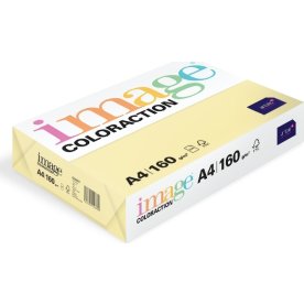 Image Coloraction A4, 160g, 250ark, Pale yellow