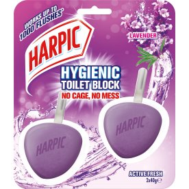 Harpic Hygienic WC-blok | Lavendel | 2 stk