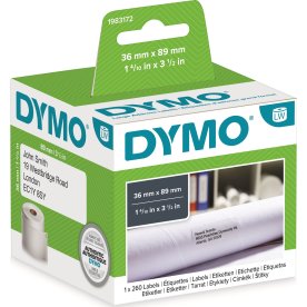 Dymo LabelWriter adresseetiket 89x36 mm