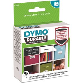 Dymo Durable etiket 25x57 mm, ekstra stærk