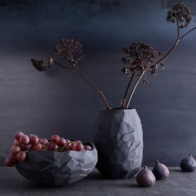 Muubs Vase Kuri, Stone H21 x Ø16 cm