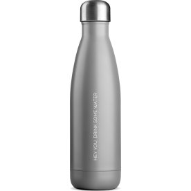 JobOut Vandflaske, Matte grey, 0,5 L