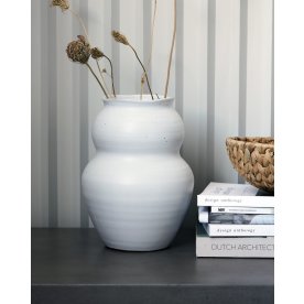 House Doctor Juno vase, hvid H 22,5 x Ø 17 cm