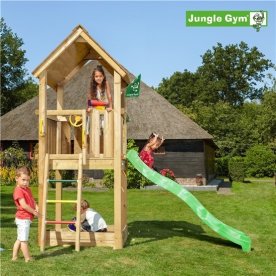 Jungle Gym Club 2.1 legetårn m/grøn rutsjebane